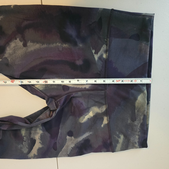 Lululemon Athletica Jogging Pants Women's 14 Black Green Camo Stretch - Picture 11 of 16